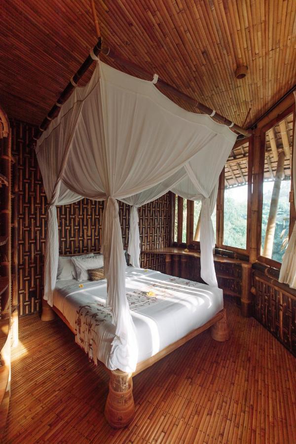 Temple House 3Bds Eco Bamboo House Pool River View Bringkit Exterior photo