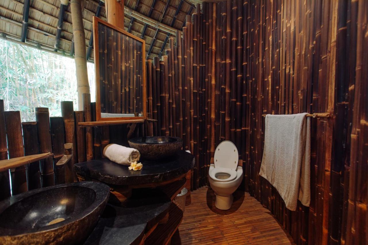 Temple House 3Bds Eco Bamboo House Pool River View Bringkit Exterior photo