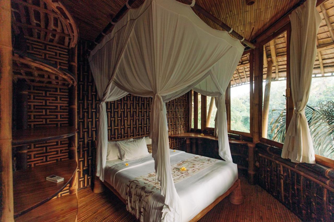 Temple House 3Bds Eco Bamboo House Pool River View Bringkit Exterior photo